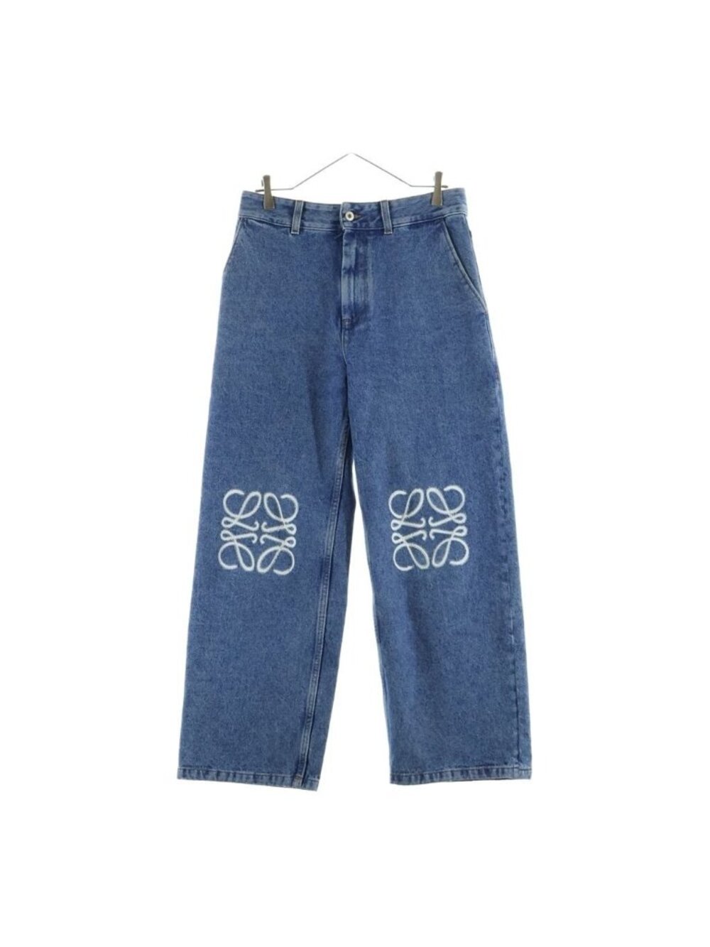 Loewe Anagram Baggy Denim Pants Blue
